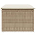 Tuinkruk met kussen 55x55x37 cm poly rattan beige