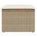 Tuinkruk met kussen 55x55x37 cm poly rattan beige