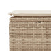 Tuinkruk met kussen 55x55x37 cm poly rattan beige
