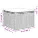 Tuinkruk met kussen 55x55x37 cm poly rattan beige