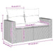 Tuinbank 2-zits met kussens poly rattan beige