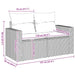 Tuinbank 2-zits met kussens poly rattan beige