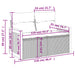 Tuinbank 2-zits met kussens poly rattan beige