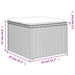 Tuinkruk met kussen 55x55x37 cm poly rattan grijs
