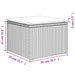 Tuinkruk met kussen 55x55x37 cm poly rattan grijs