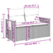 Tuinbank 2-zits met kussens poly rattan grijs