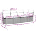 | Tuinbank | met kussen Grijs 227 x 62 x 69 cm poly rattan