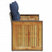 Tuinbank met kussens 2-zits poly rattan grijs