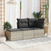 Tuinkruk met kussen 55x55x37 cm poly rattan lichtgrijs