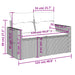 Tuinbank met kussens 2-zits poly rattan bruin
