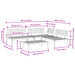 4-delige Loungeset pallet massief acaciahout