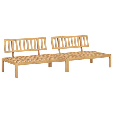 Tuinmiddenbanken 2 st pallet massief acaciahout