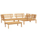 4-delige Loungeset pallet massief acaciahout