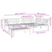 4-delige Loungeset pallet massief acaciahout