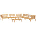 6-delige Loungeset pallet massief acaciahout