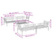 5-delige Loungeset pallet massief acaciahout