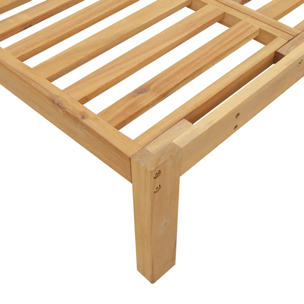 Tuinmiddenbanken 2 st pallet met kussens massief acaciahout