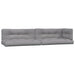 5-delige Loungeset pallet met kussens massief acaciahout