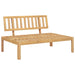 6-delige Loungeset pallet met kussens massief acaciahout