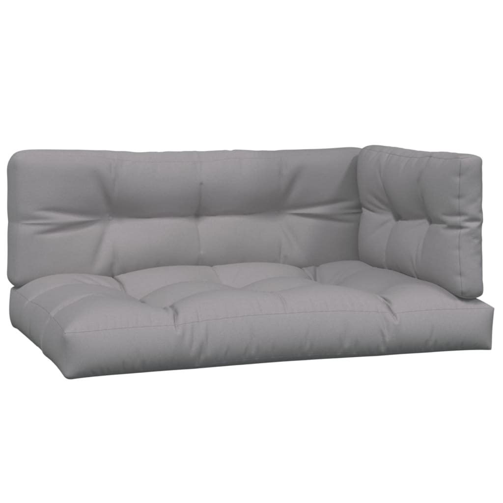 6-delige Loungeset pallet met kussens massief acaciahout