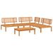 4-delige Loungeset pallet massief acaciahout