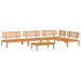 5-delige Loungeset pallet massief acaciahout