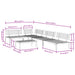 5-delige Loungeset pallet massief acaciahout