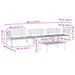 4-delige Loungeset pallet massief acaciahout