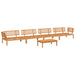 5-delige Loungeset pallet massief acaciahout