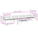 5-delige Loungeset pallet massief acaciahout