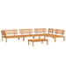 5-delige Loungeset pallet massief acaciahout