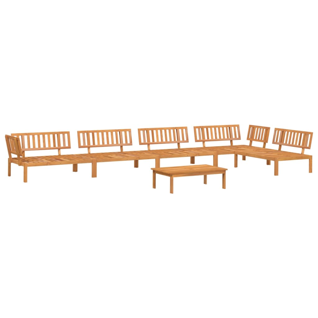 6-delige Loungeset pallet massief acaciahout