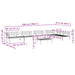 6-delige Loungeset pallet massief acaciahout