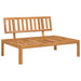 3-delige Loungeset pallet met kussens massief acaciahout