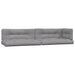 3-delige Loungeset pallet met kussens massief acaciahout