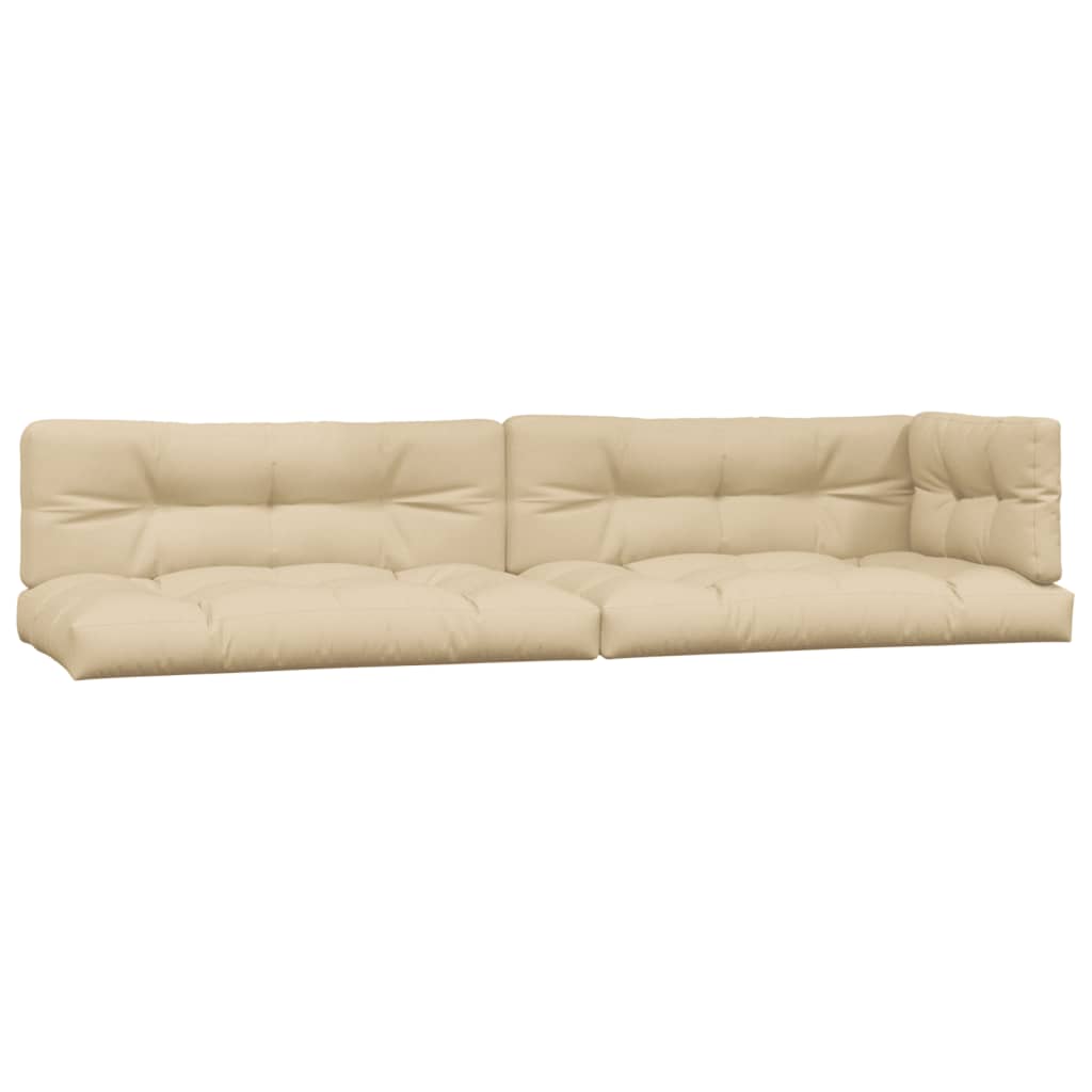 3-delige Loungeset pallet met kussens massief acaciahout