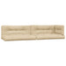 3-delige Loungeset pallet met kussens massief acaciahout