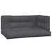 4-delige Loungeset pallet met kussens massief acaciahout