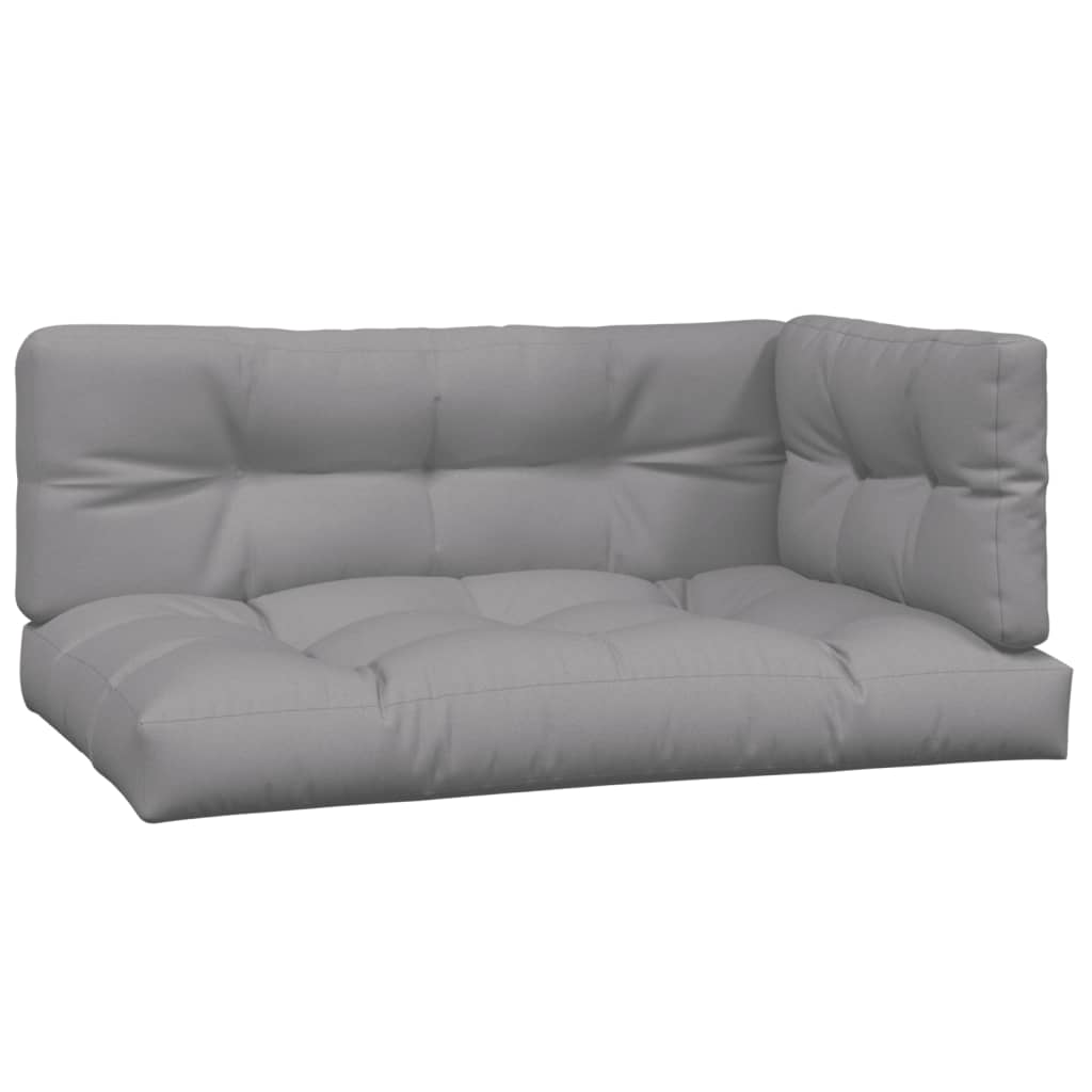 4-delige Loungeset pallet met kussens massief acaciahout