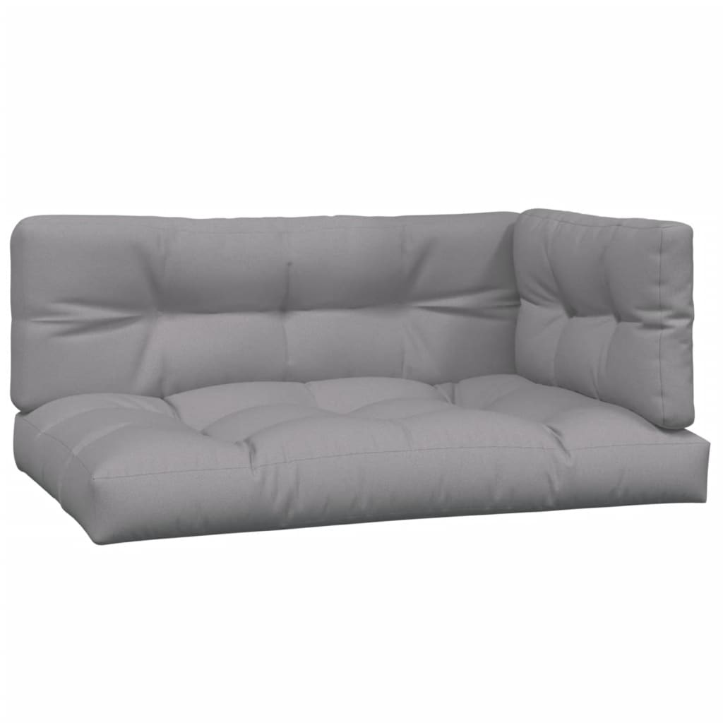 4-delige Loungeset pallet met kussens massief acaciahout