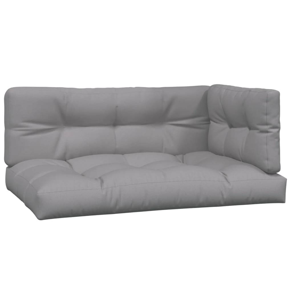 4-delige Loungeset pallet met kussens massief acaciahout