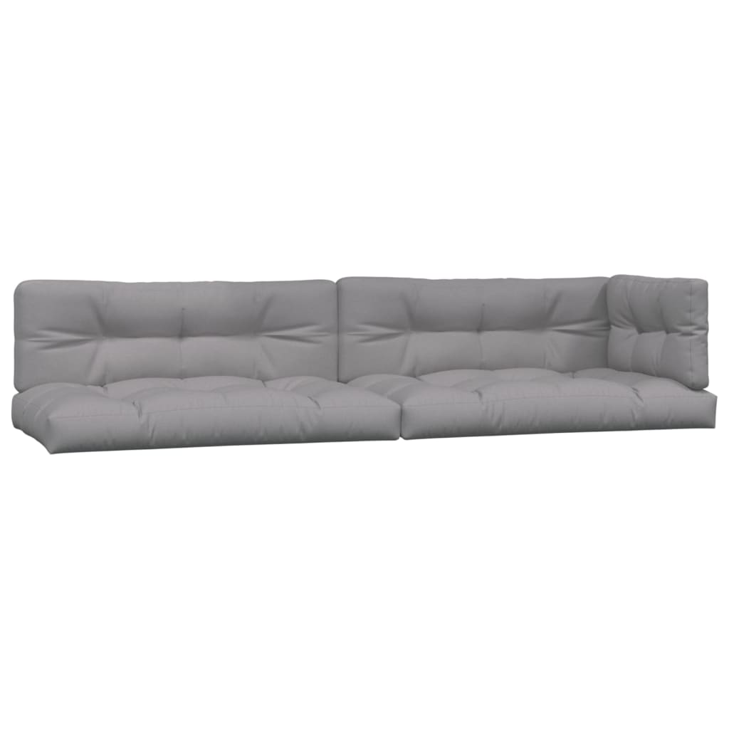 4-delige Loungeset pallet met kussens massief acaciahout