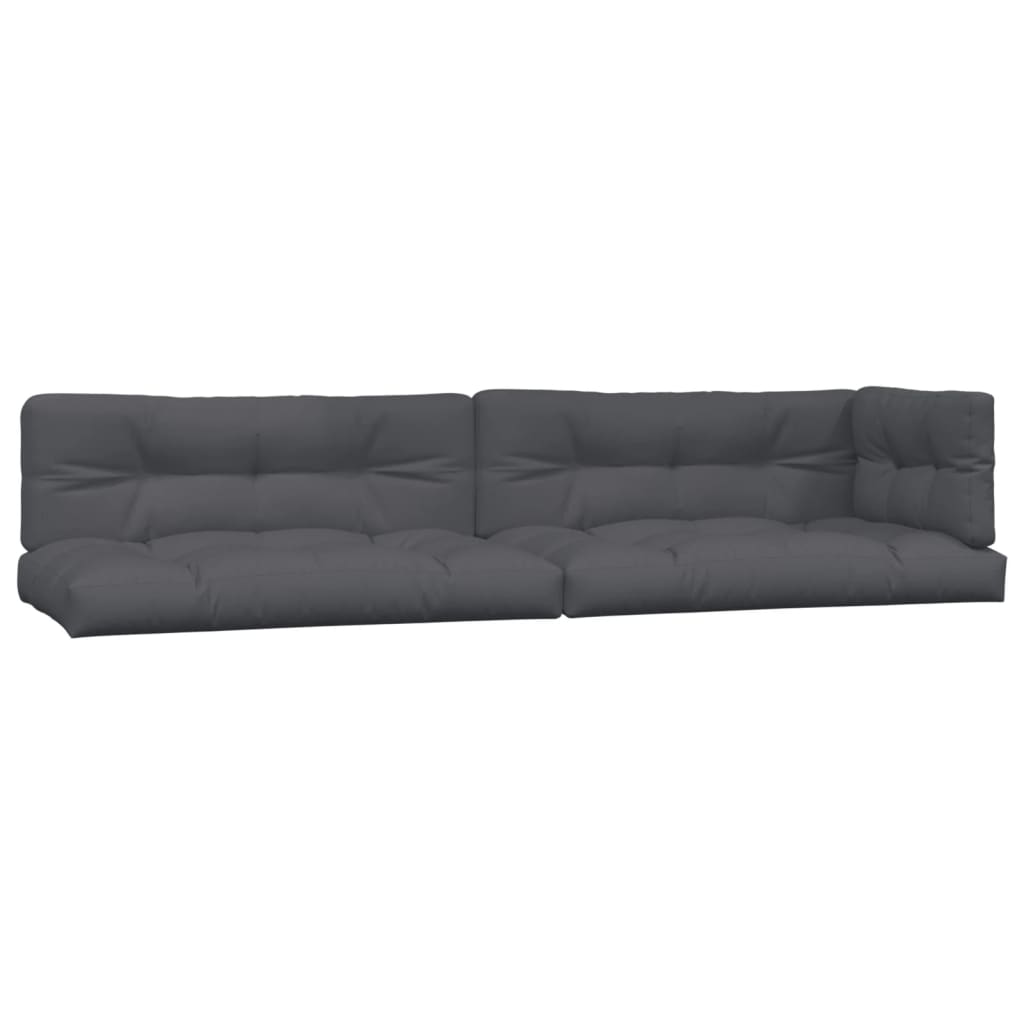 6-delige Loungeset pallet met kussens massief acaciahout
