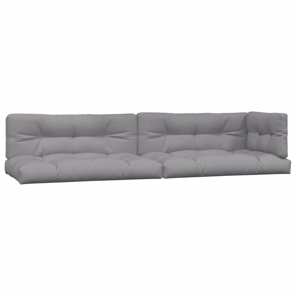 6-delige Loungeset pallet met kussens massief acaciahout