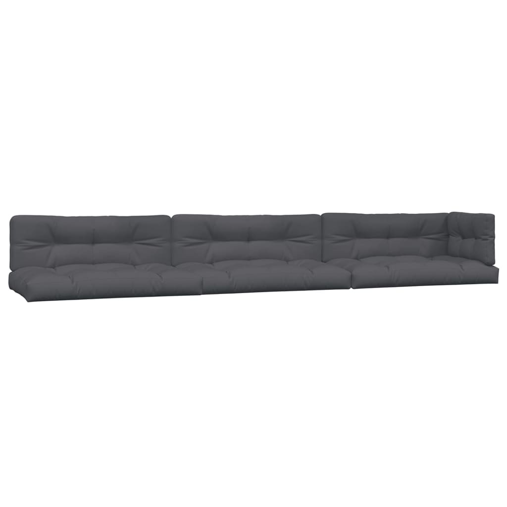 6-delige Loungeset pallet met kussens massief acaciahout