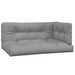 5-delige Loungeset pallet met kussens massief acaciahout