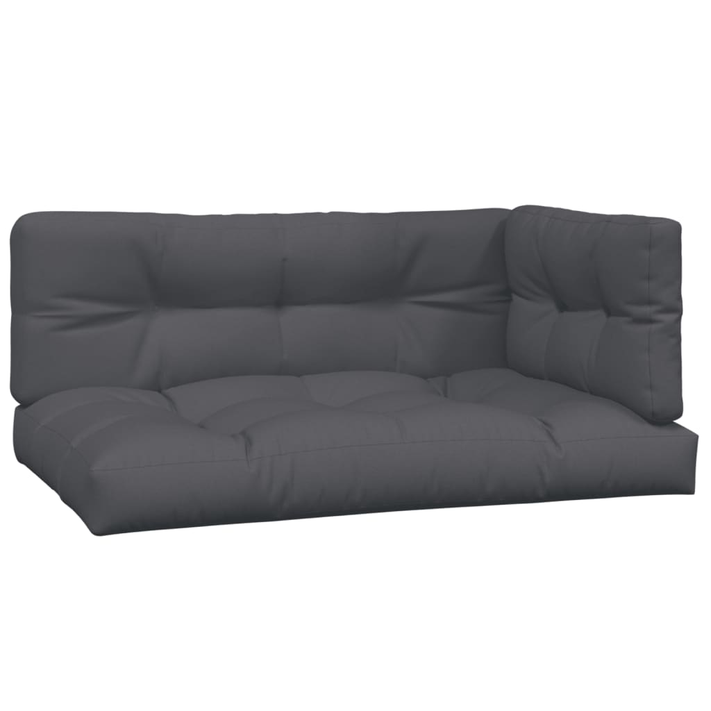 6-delige Loungeset pallet met kussens massief acaciahout