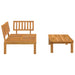 2-delige Loungeset pallet massief acaciahout