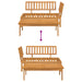 2-delige Loungeset pallet massief acaciahout