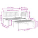 2-delige Loungeset pallet massief acaciahout